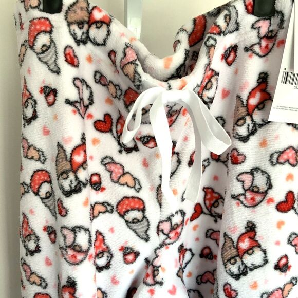 NWT!! White Gnome Holiday Fleece Pajama Pants Size 3X - Picture 3 of 9